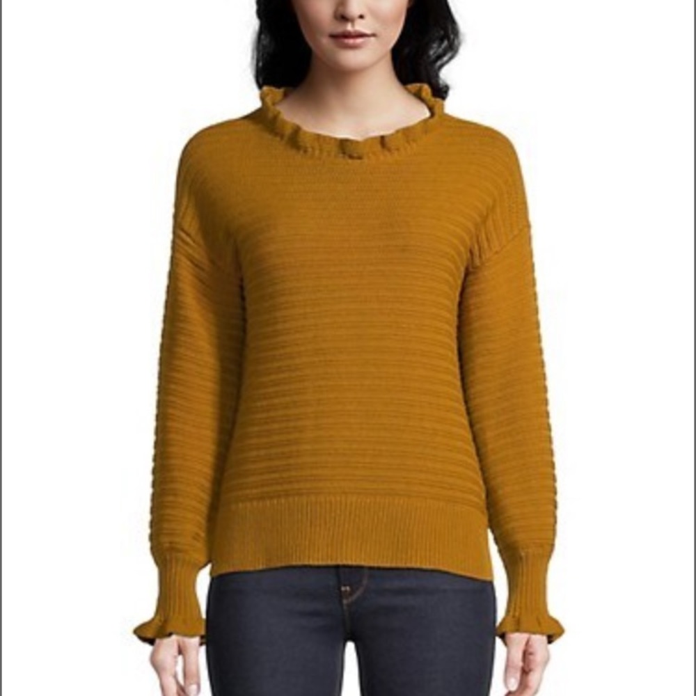 MADEWELL Ruffle Neck Sweater